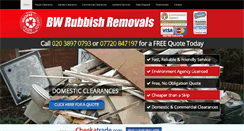 Desktop Screenshot of bw-rubbish-removal.co.uk