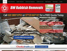 Tablet Screenshot of bw-rubbish-removal.co.uk